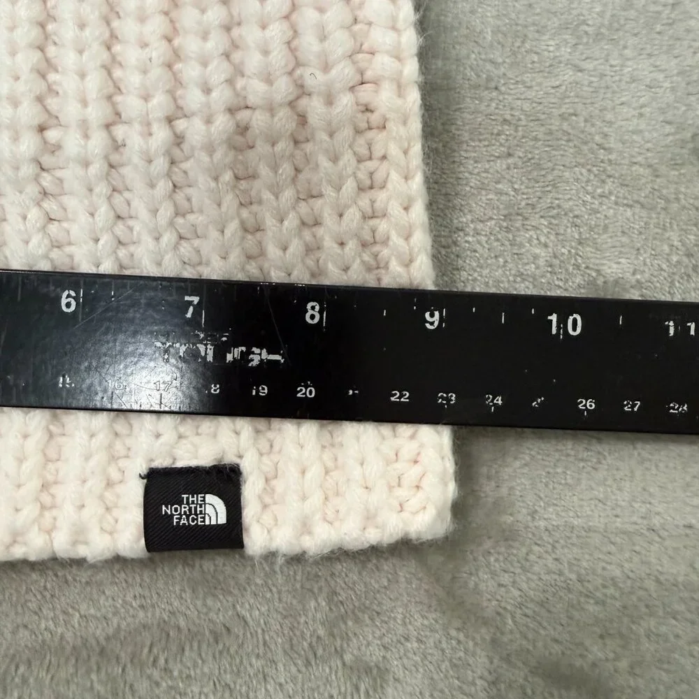 The North Face Chunky Rib Beanie Gardenia White Cream Knit Hat